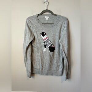 J. Crew frenchie grey sweater size medium.
